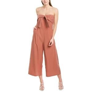 NWT Greylin Gracie Gripping Strapless Wide Leg Cropped Jumpsuit Size Medium